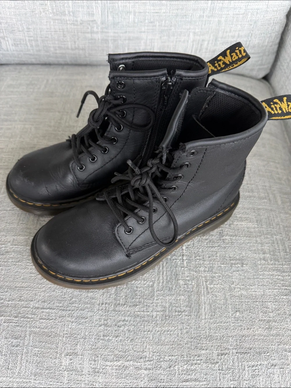 Dr. Martens Black Boots Girls Size 1